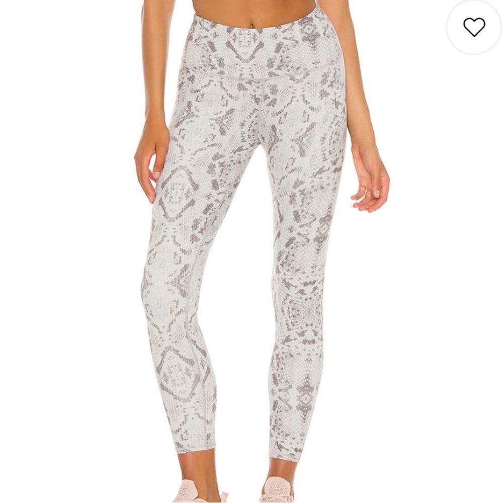 Varley Century 2.0 High-Waisted Leggings In Snakeskin Print. Size XS